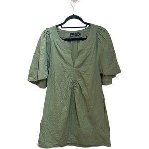 Pomander Place Tuckernuck Sage Green Finley Flutter Sleeve Dress in size XS